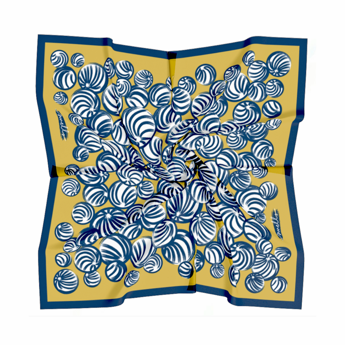 Gold + Navy Gameday Scarf