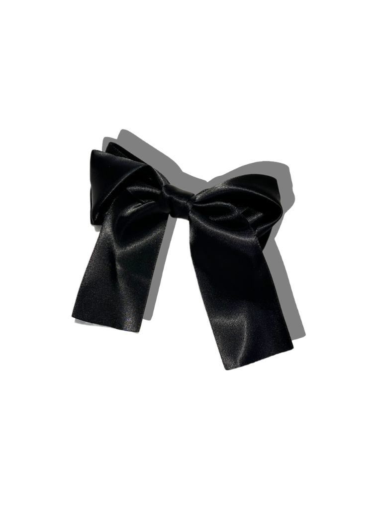 Handmade Satin Hair Bow Clip | Holiday Accessories