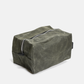 Waxed Cotton Dopp Kit: Dark Green