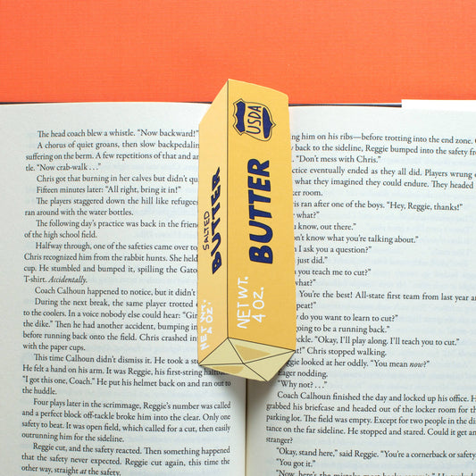 Stick of Butter Bookmark (it's die cut!)
