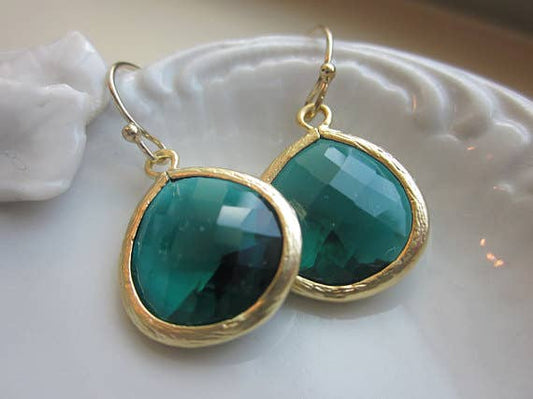 Emerald Green Earrings