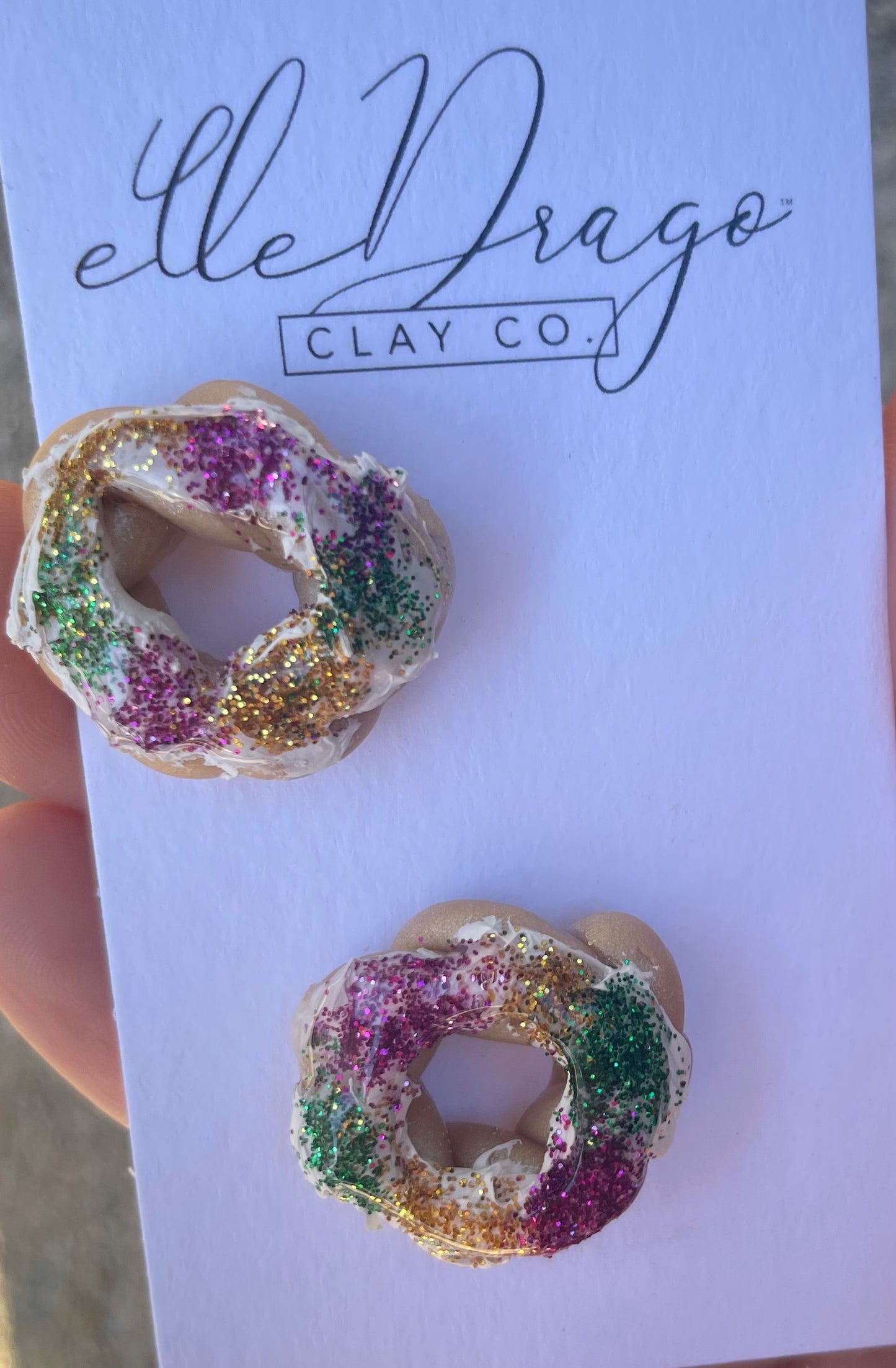 King Cake Earrings