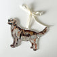 Golden Retriever Dark Ornament