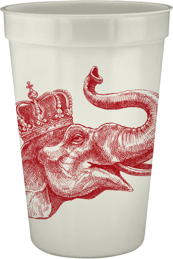 Lucky Elephant 16oz Pearl Cups