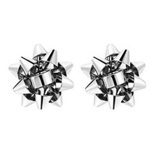 Silver Christmas Present Bows