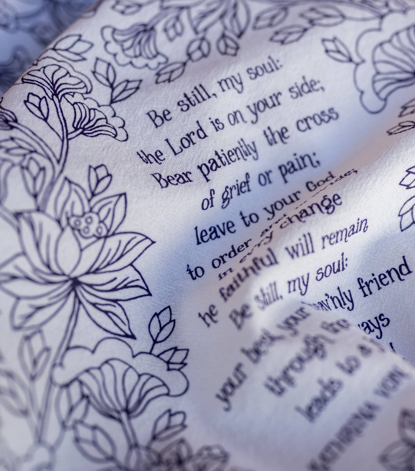 Be Still, My Soul Hymn Tea Towel