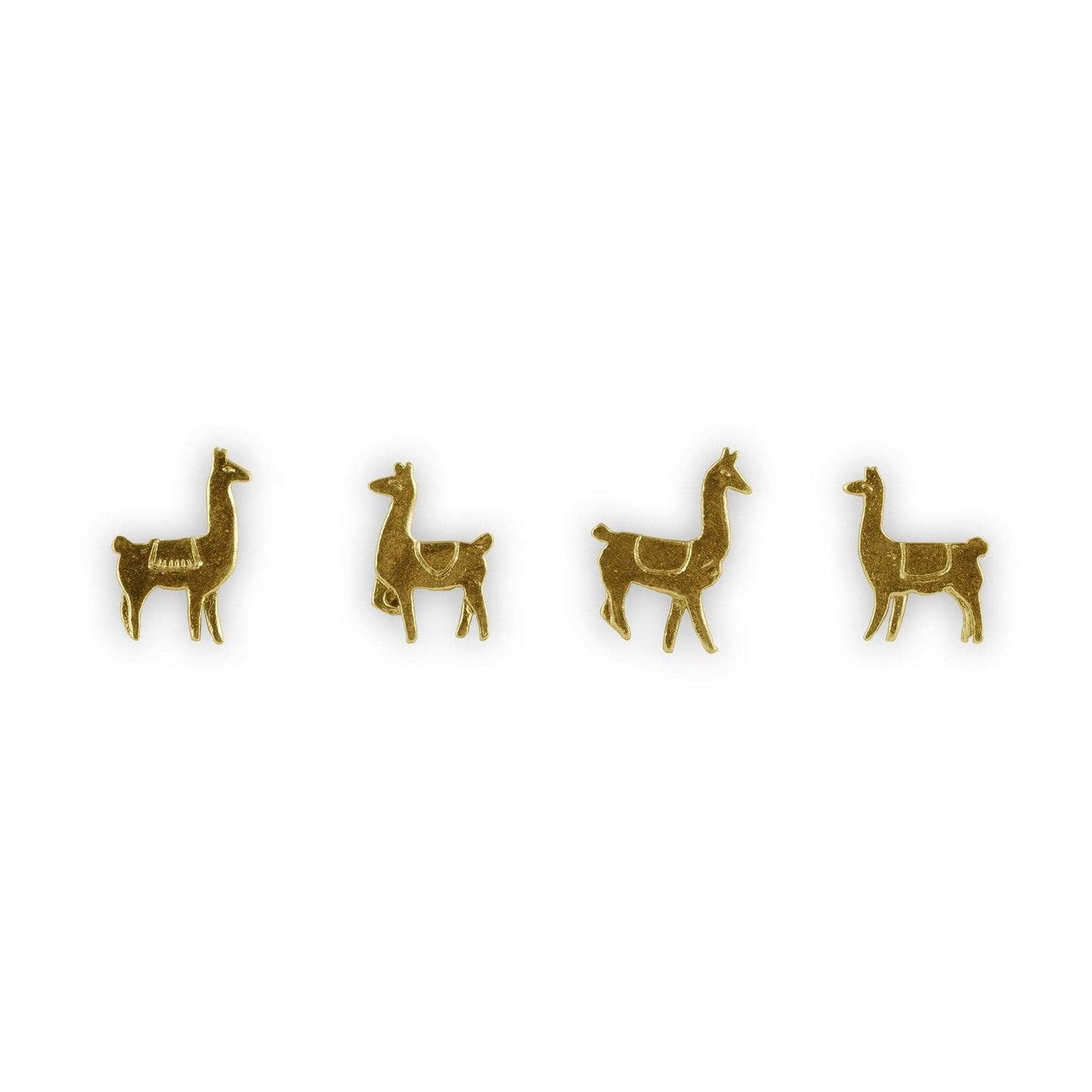 Llama Magnets: Gold