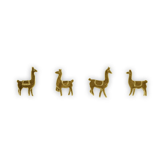 Llama Magnets: Gold