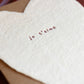 Je T'aime Handmade Paper Heart Card