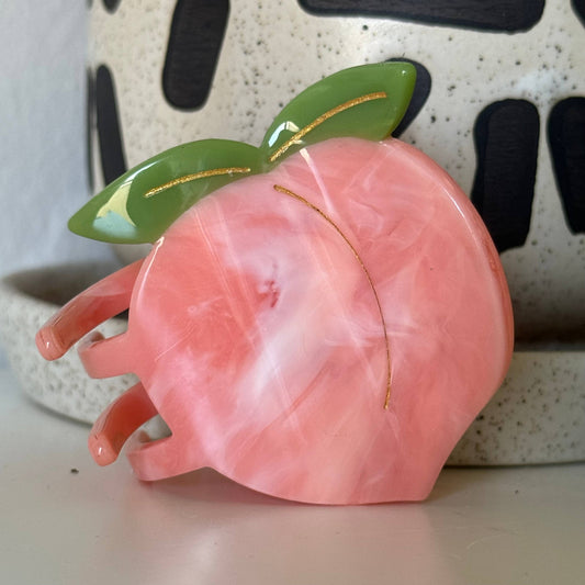 Peach hair claw