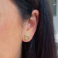 Gold Tiger Stud Earrings