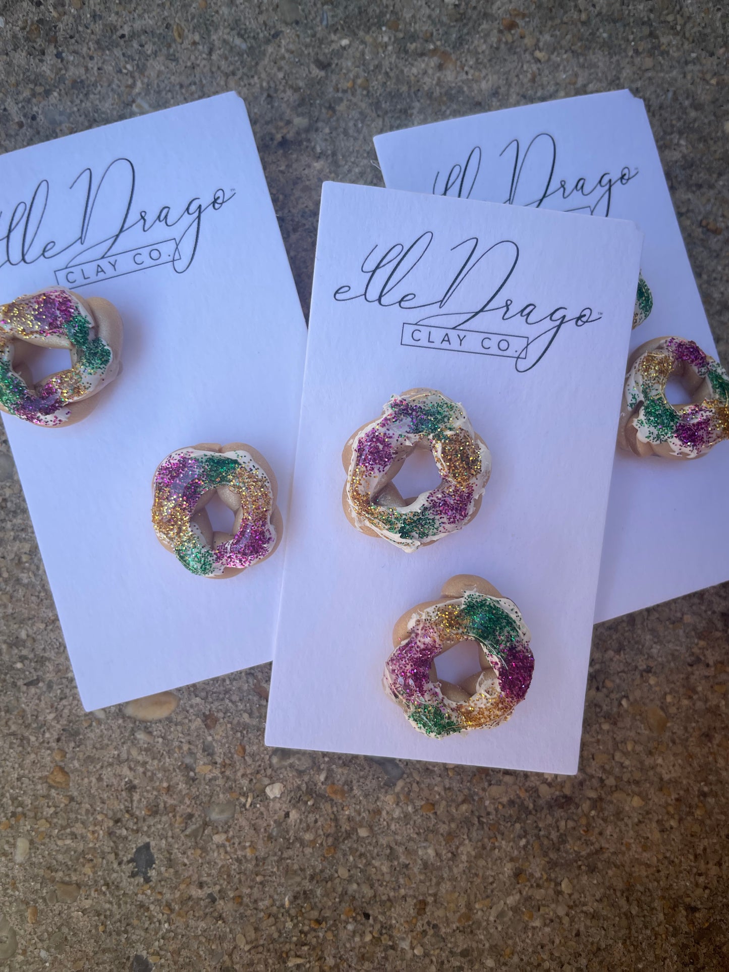 King Cake Earrings