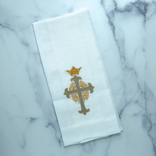 Cross with Crown Towel