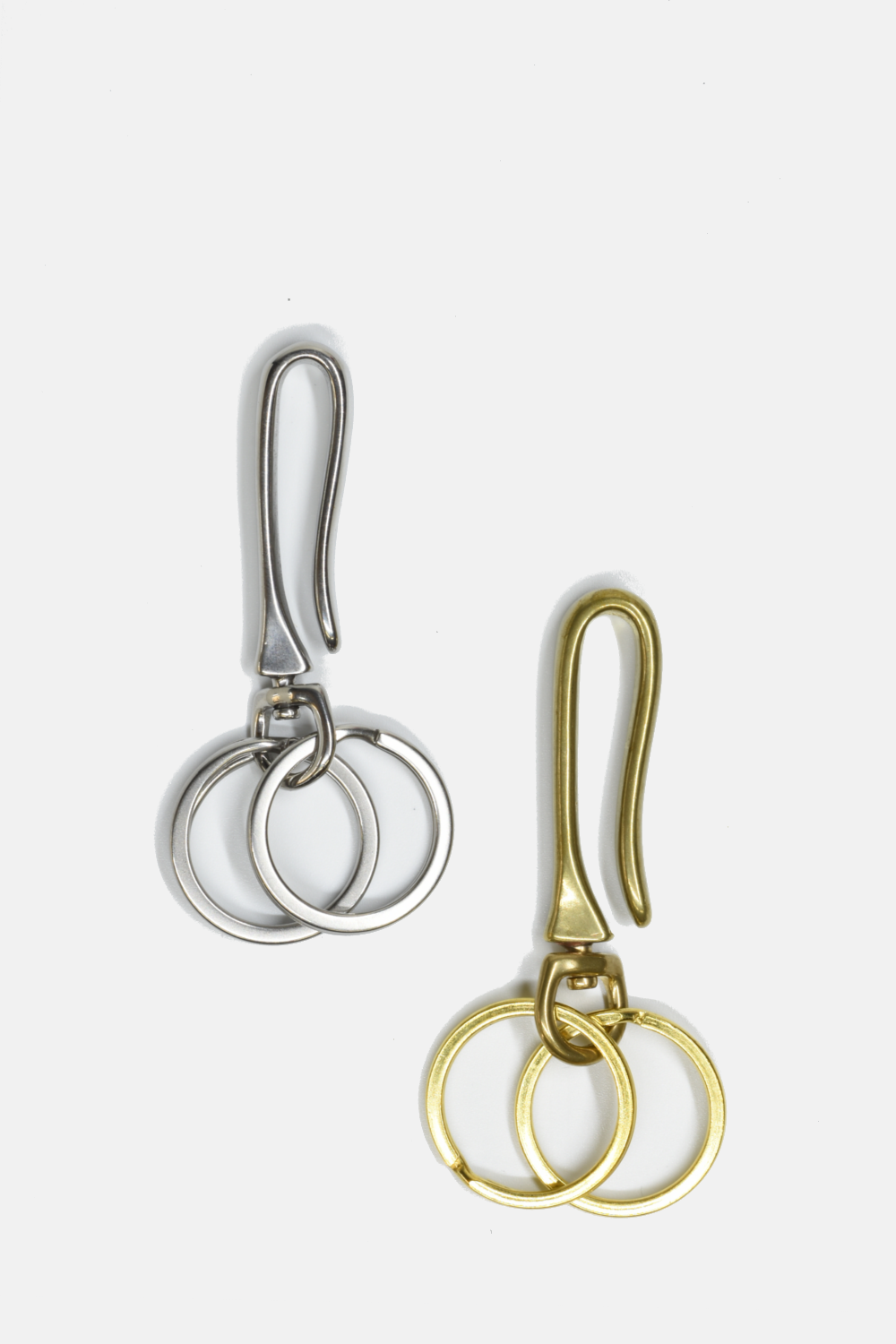 Swivel Hook Keychain: Brass