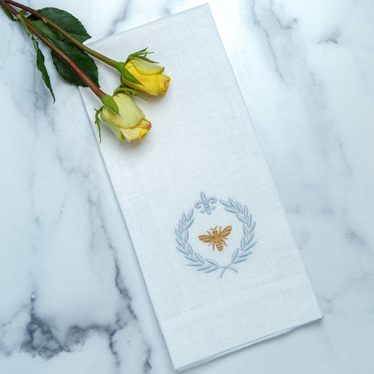 Italian Bee Linen Towel