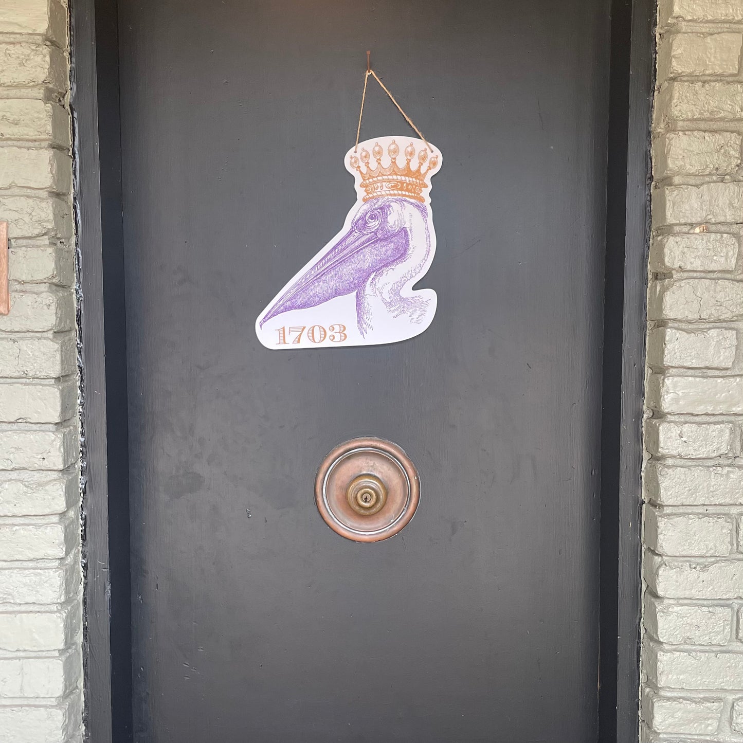 Queen Pelican Door Sign