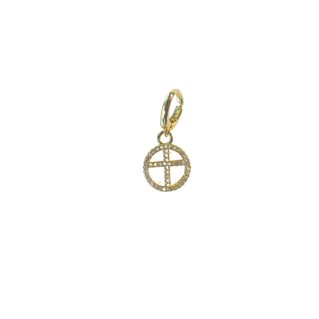 Cross Circle Charm