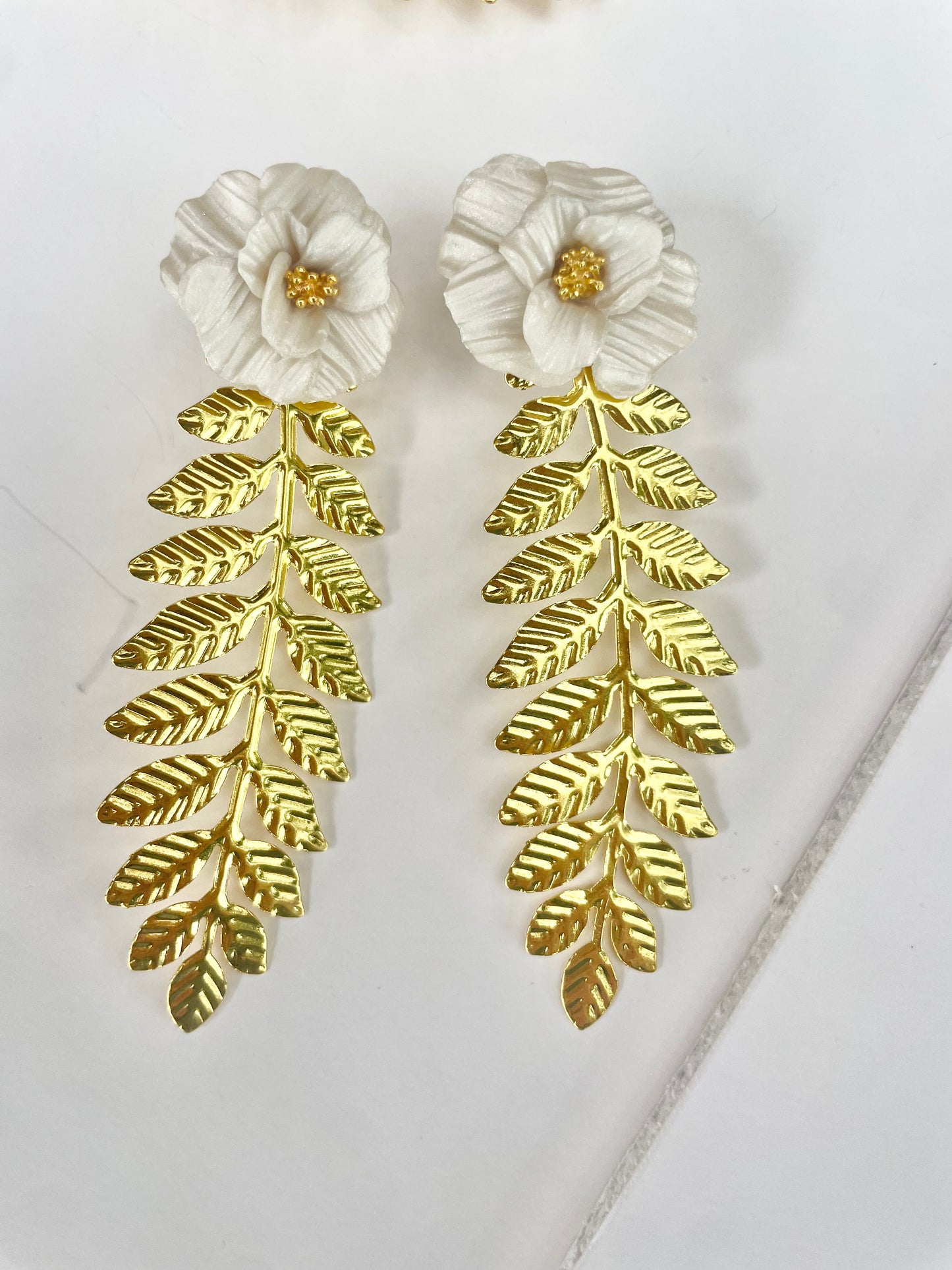 The Willa Statement Earrings- Ivory