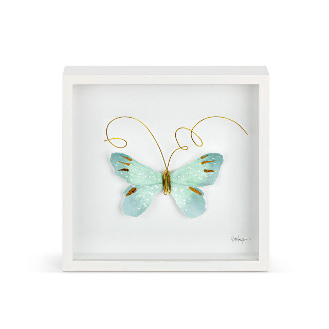 Light Blue Butterfly 10" Wall Art