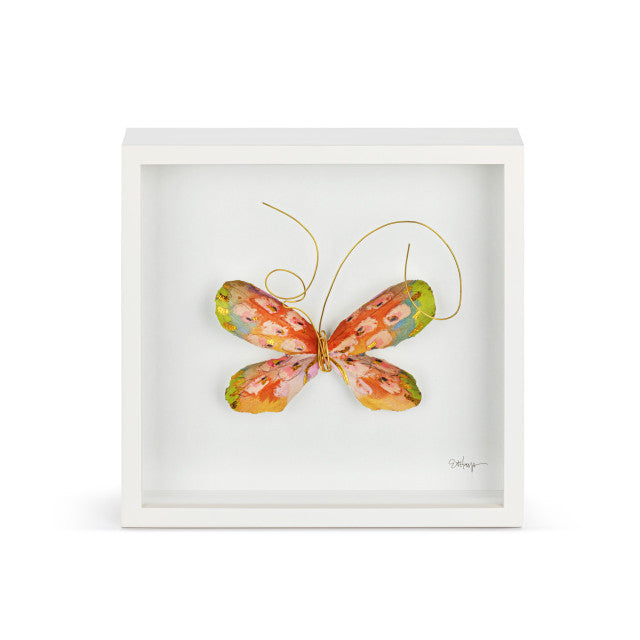 Orange Butterfly 10" Wall Art