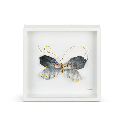 Black & Gold Butterfly 10" Wall Art