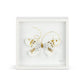 White & Gold Butterfly 10" Wall Art