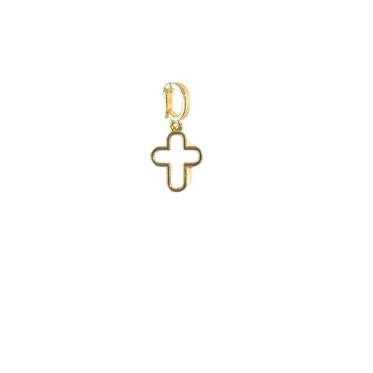 Stencil Cross Charm