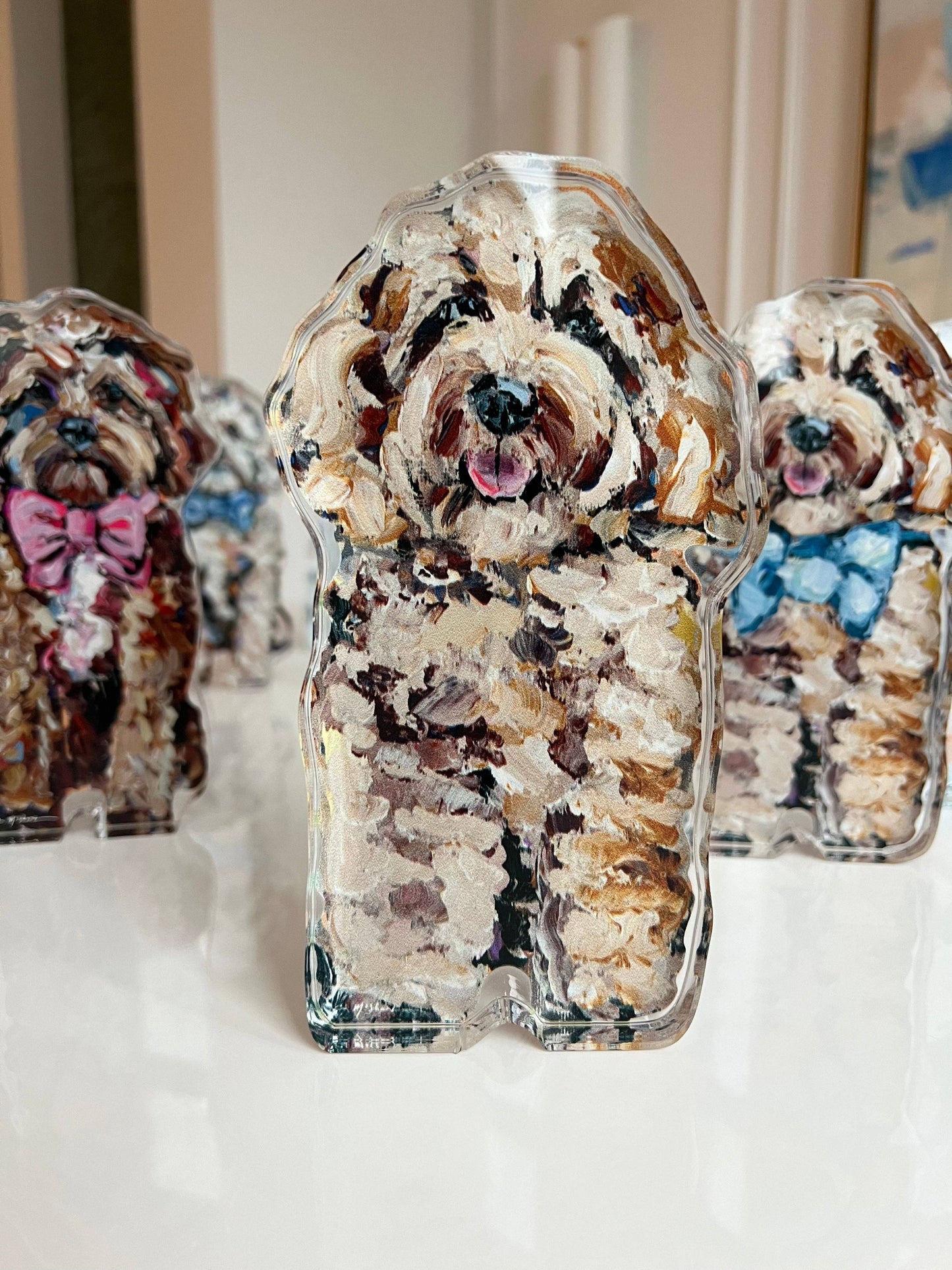 "Cockapoo Blonde" acrylic block