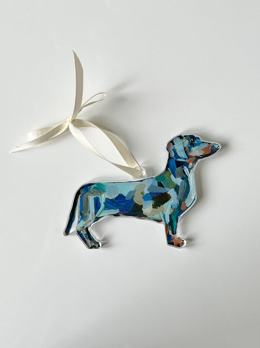 Dachshund Abstract Ornament