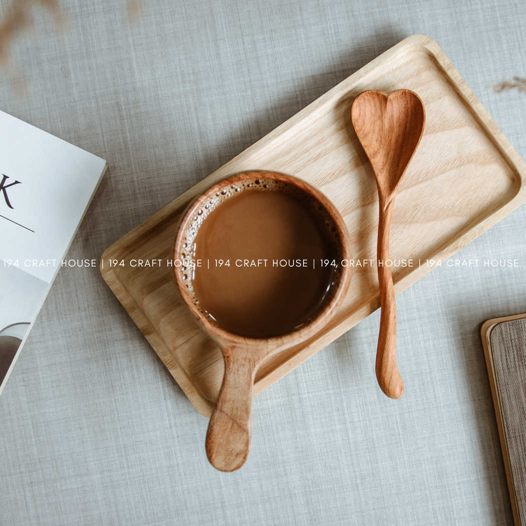 Wiggly Heart-Shaped Wooden Spoon