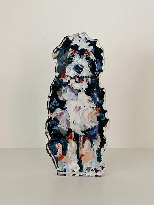 Bernedoodle Acrylic Dog