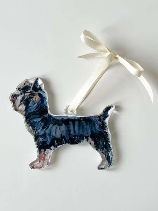 Yorkie Black & Tan Ornament