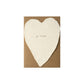 Je T'aime Handmade Paper Heart Card