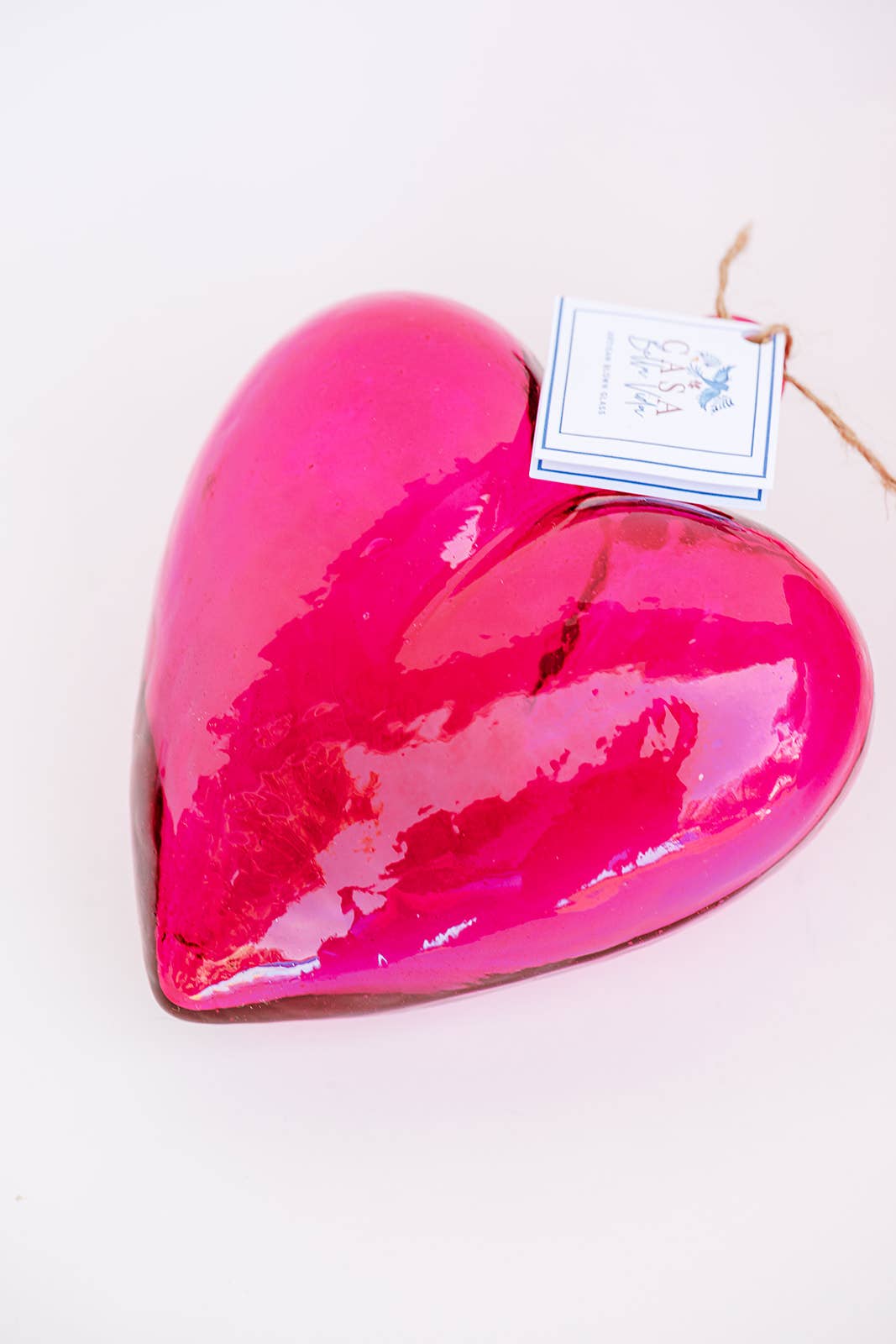 Blown Glass Heart - Medium