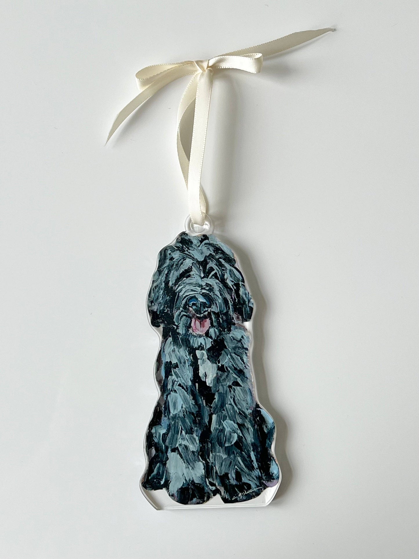 Goldendoodle Black Shaggy Ornament