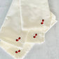 Tiny Strawberry Cloth Napkins, set of four