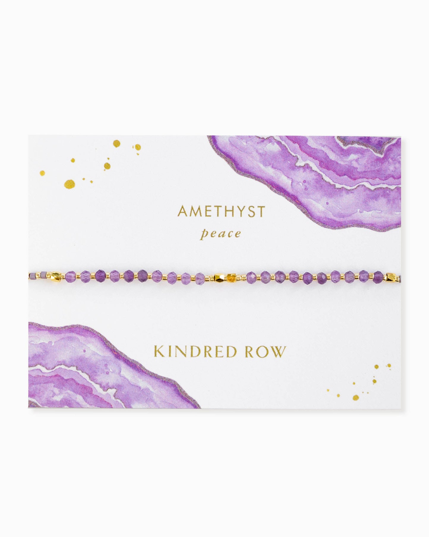 Amethyst Gemstone Stacking Bracelet