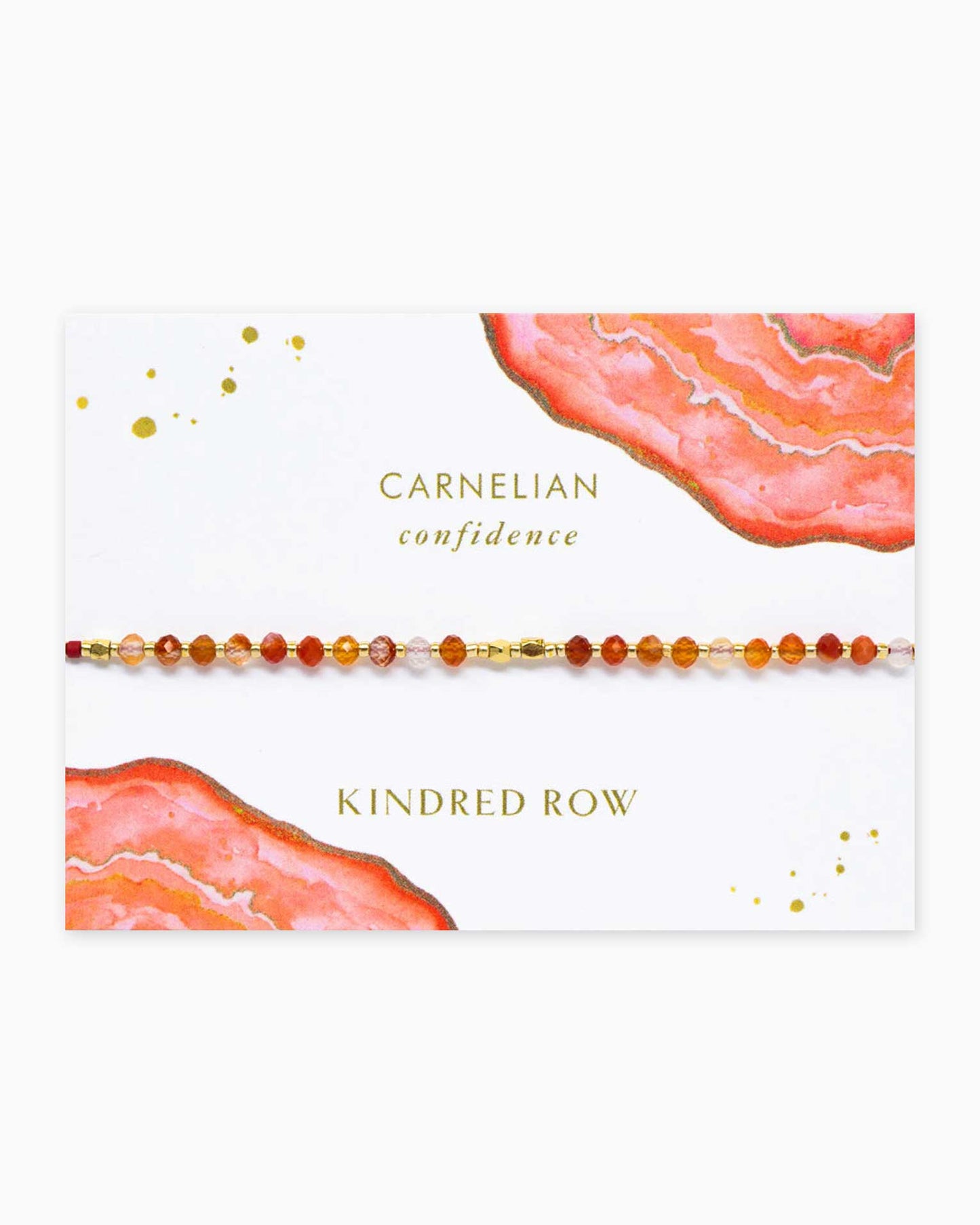 Carnelian Gemstone Stacking Bracelet