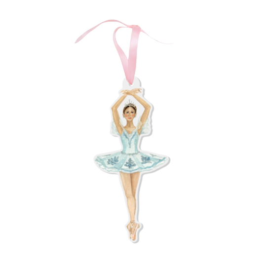 Snow Queen Ballerina Nutcracker Watercolor Ornament