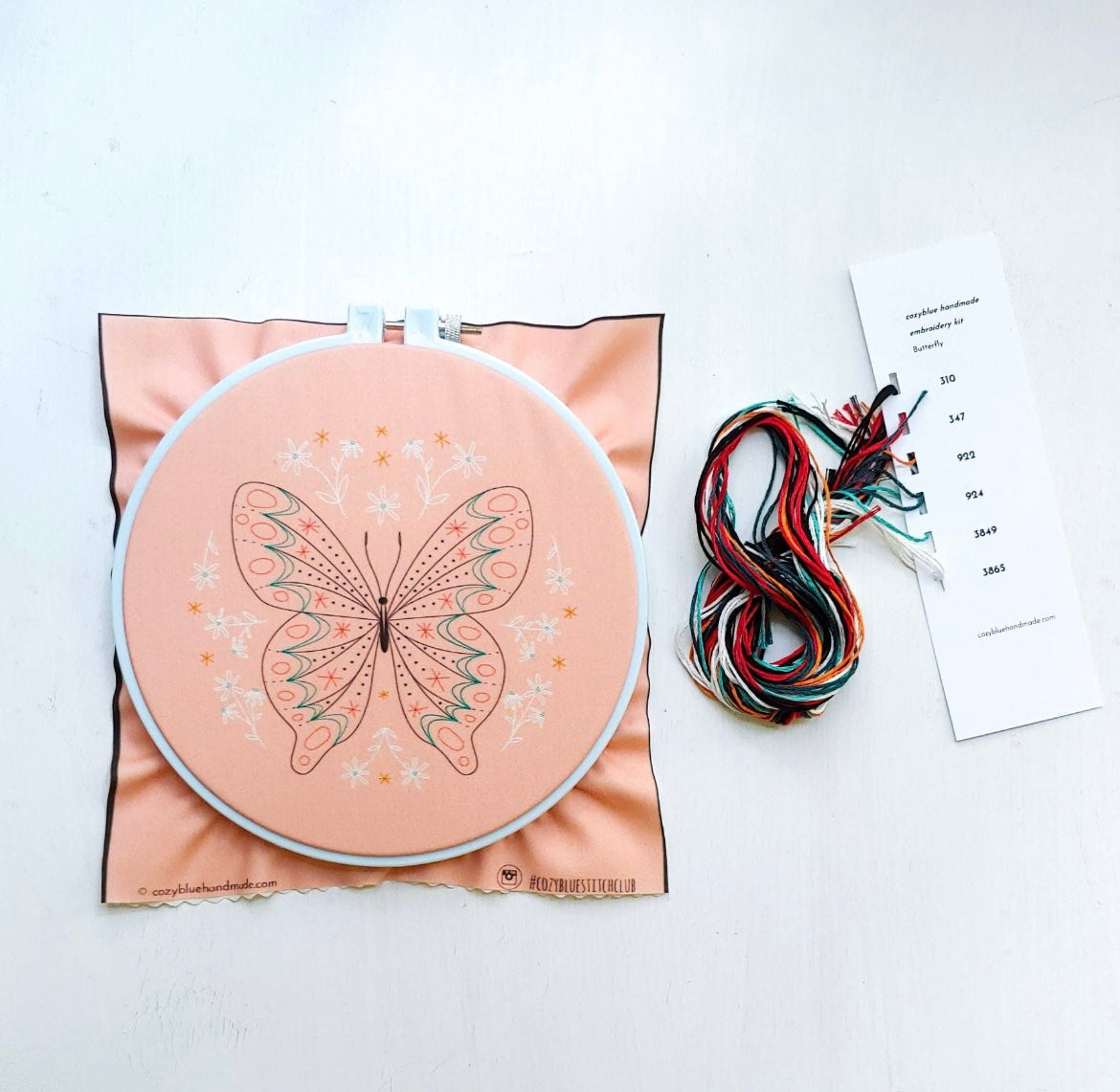 butterfly embroidery kit