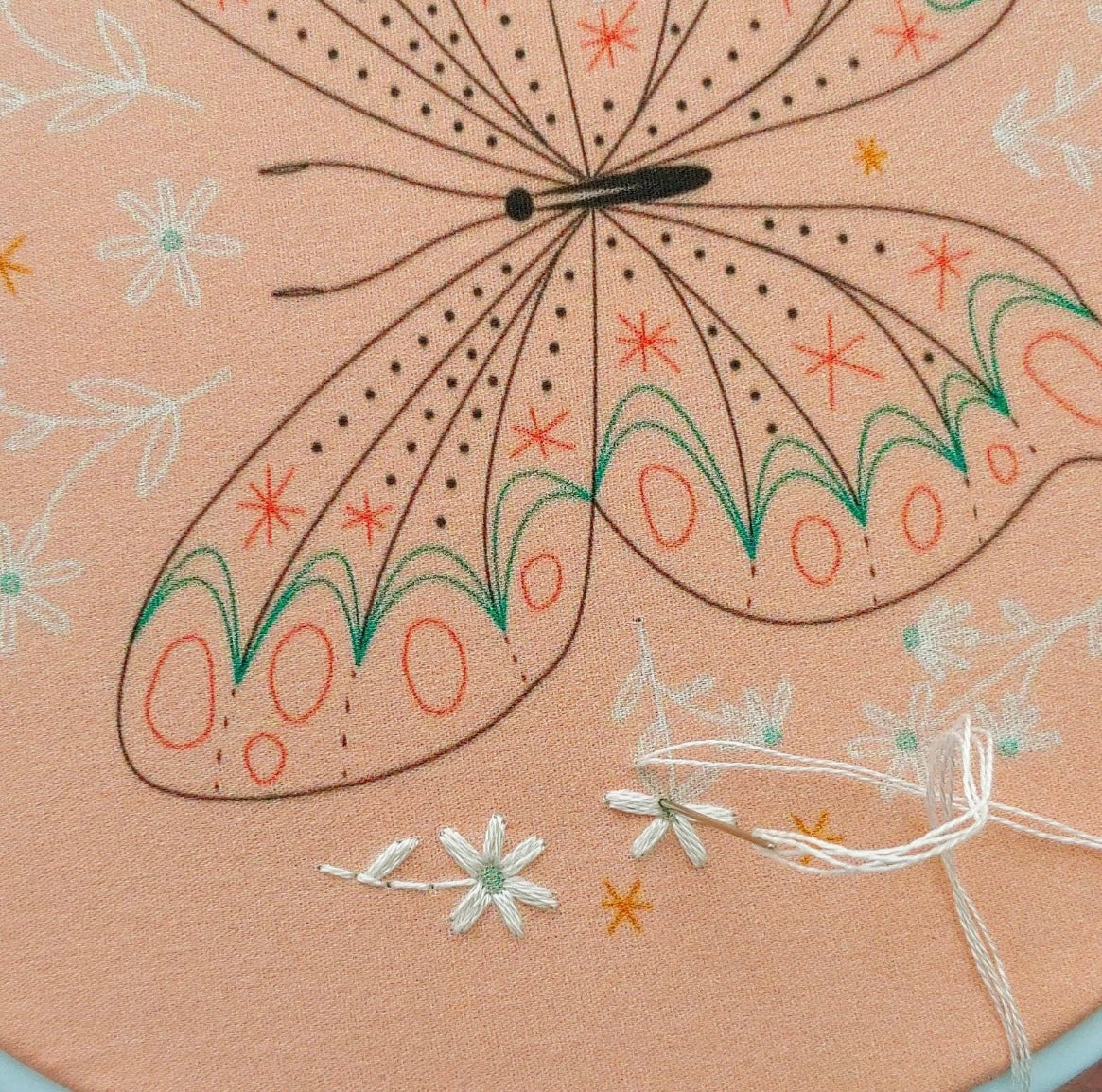 butterfly embroidery kit