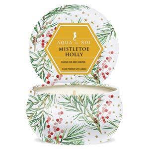 Mistletoe & Holly 4oz Petite Aqua De Soi Tin